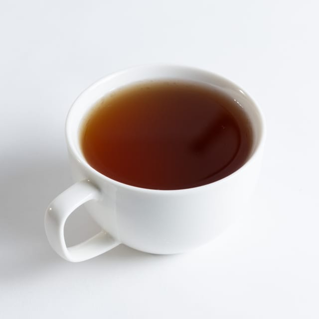 Fresh Brewed Hot Tea.