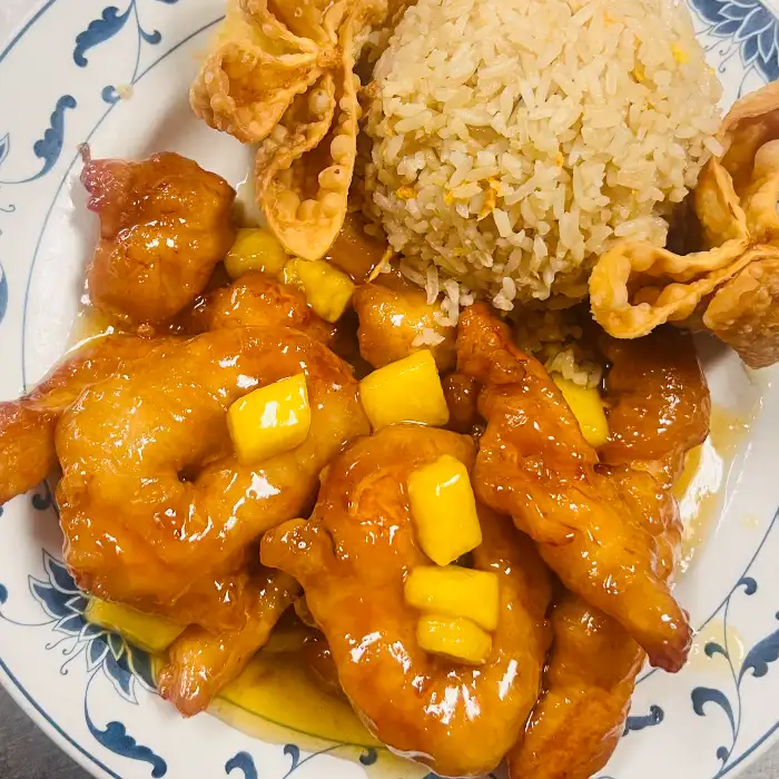 68. Pineapple Chicken and Shrimp (Lunch Special).